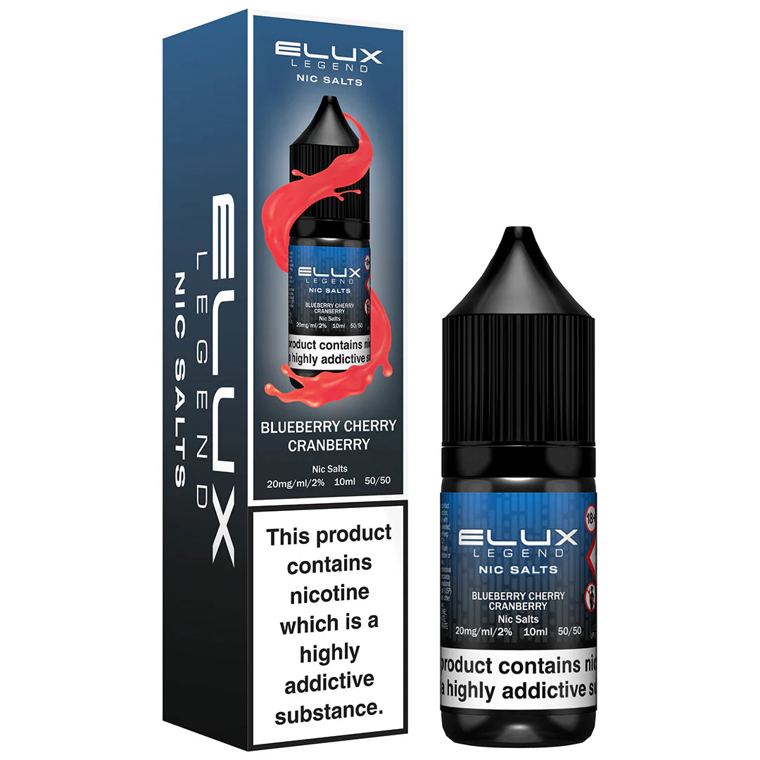 Blueberry Cherry Cranberry Elux Legend Nic Salt 10ml