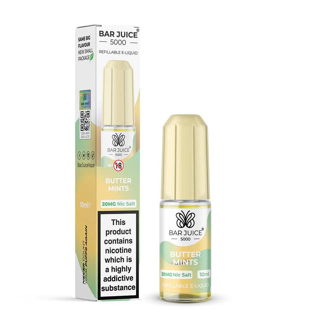 Bar Juice Butter Mints Nic Salt 10ml