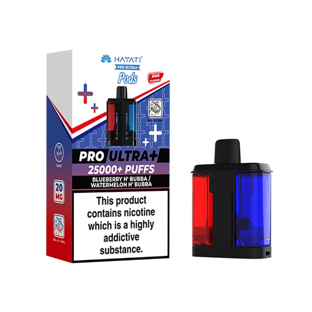 Hayati Pro Ultra Plus Refill Pack Blueberry H`Bubba + Watermelon H` Bubba