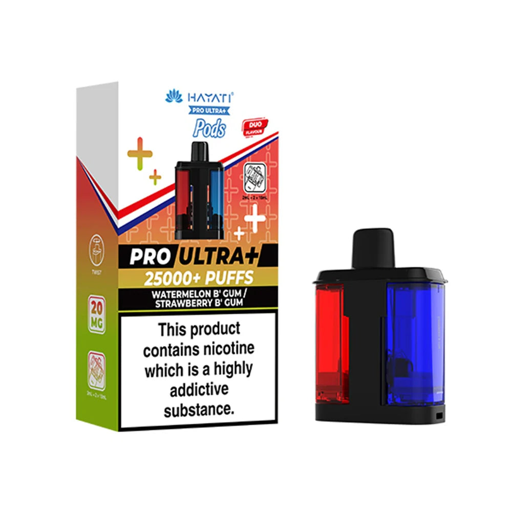 Hayati Pro Ultra Plus Refill Pack Watermelon B`Gum + Strawberry B`gum