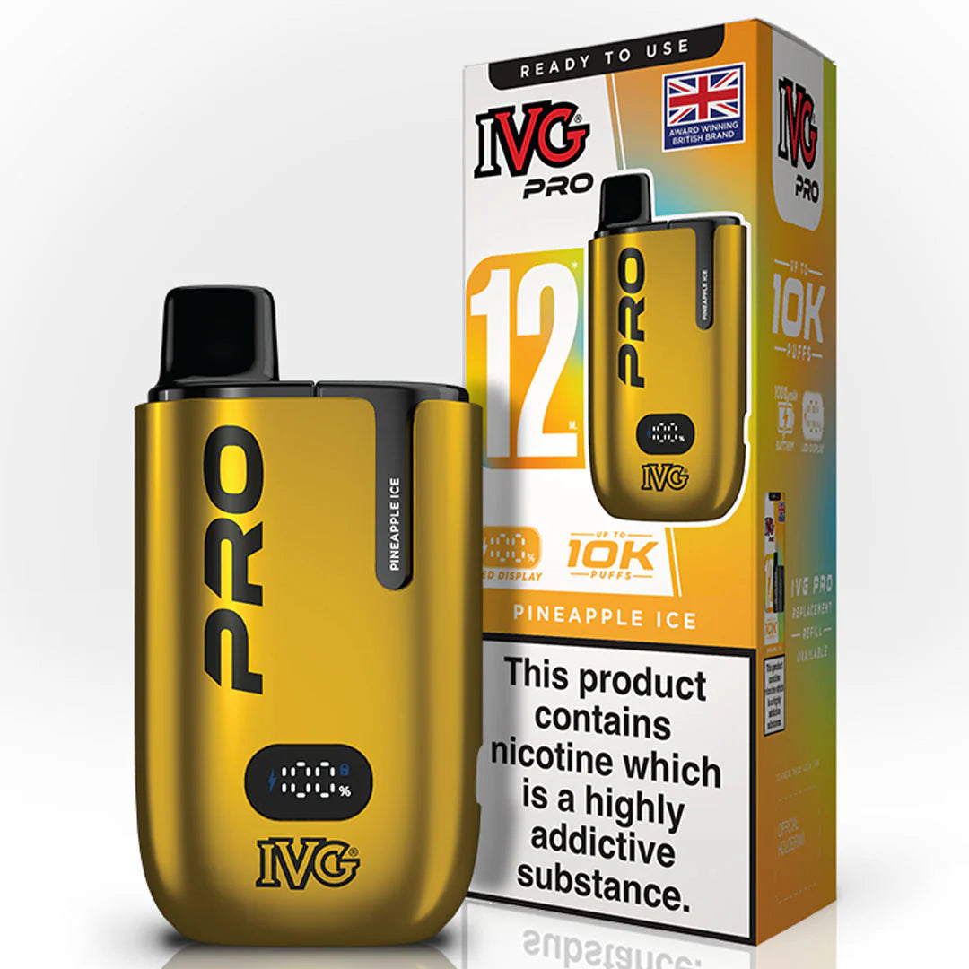IVG Pro 12 10k Pineapple Ice Prefilled Pod Vape Kit