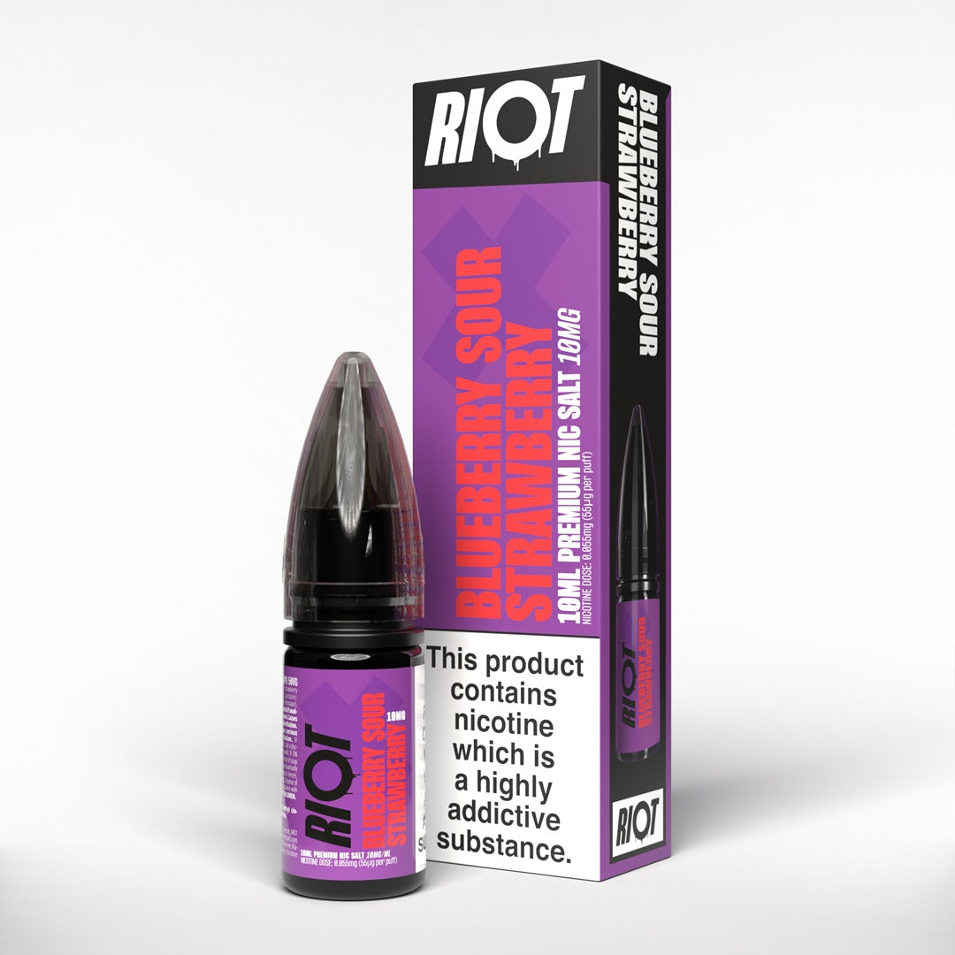 RIOT X Blueberry Sour Strawberry Nic Salt 10ml