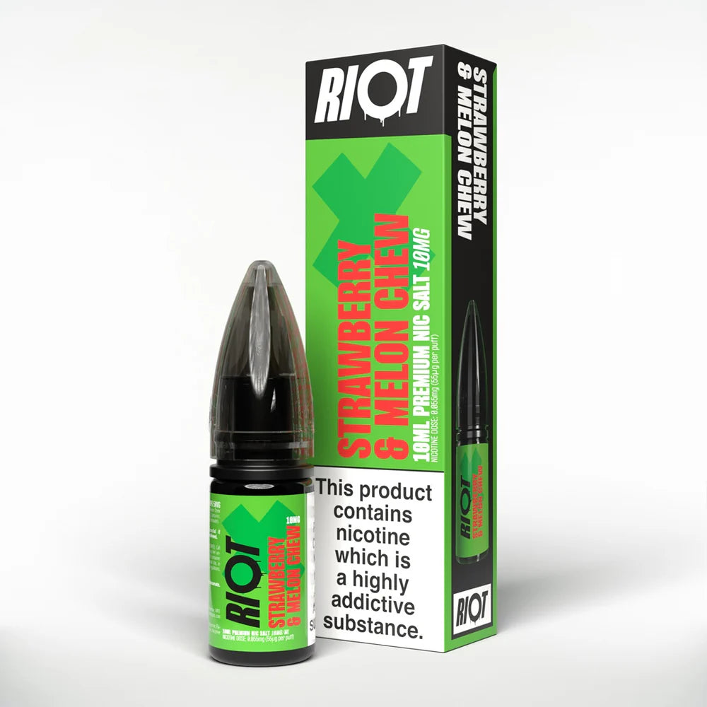 RIOT X Strawberry Melon Chew Nic Salt 10ml