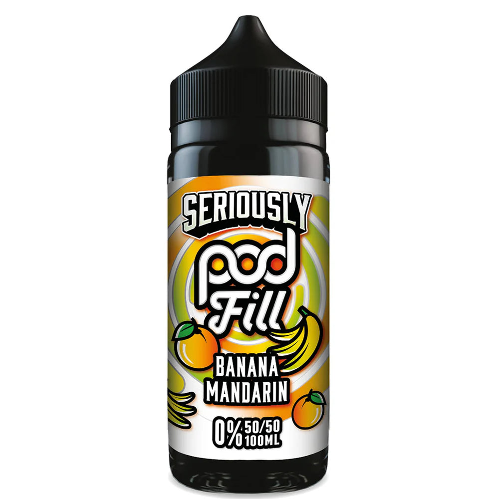 Seriously Pod Fill Banana Mandarin 100ml Shortfill