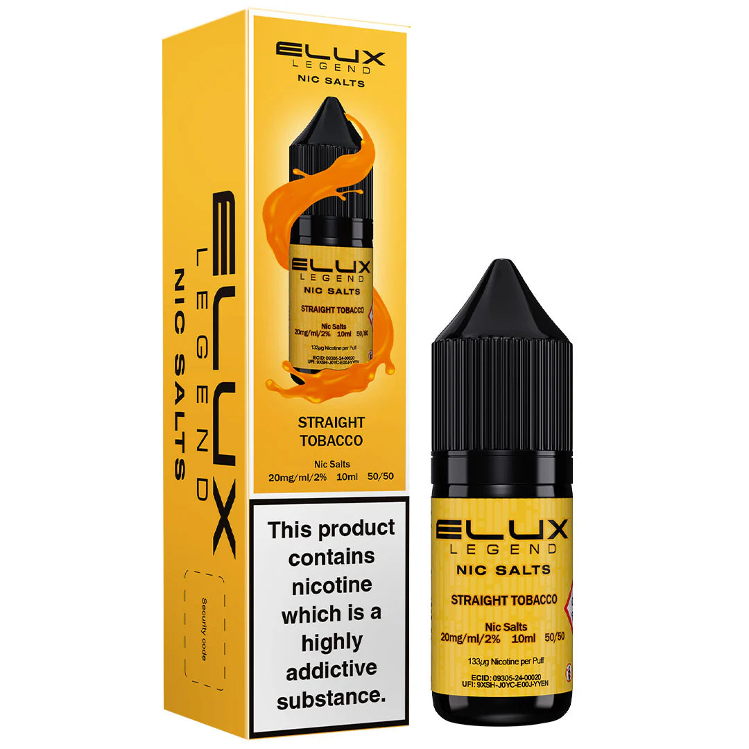 Straight Tobacco Elux Legend Nic Salt 10ml
