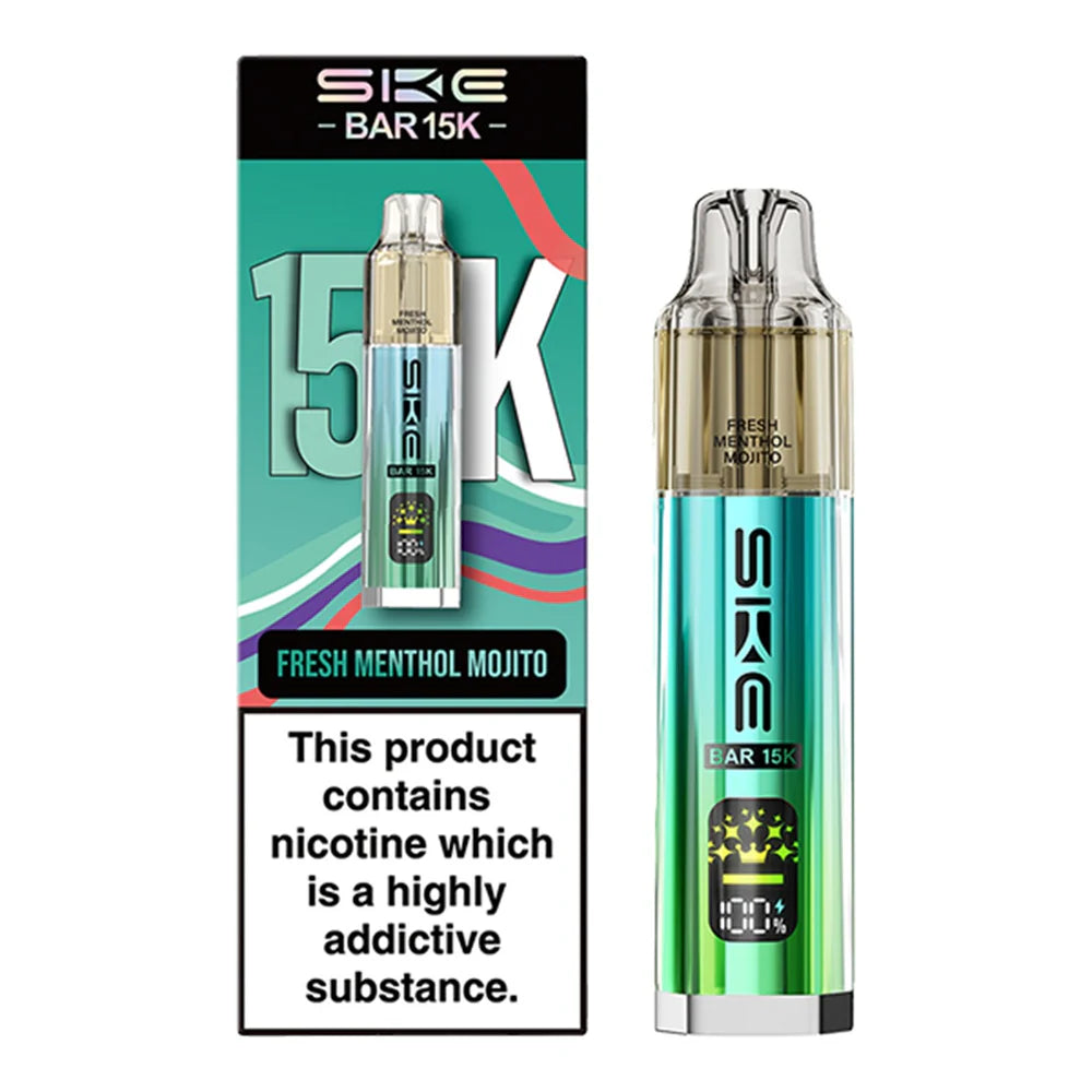 SKE Bar 15K Prefilled Vape Kit Fresh Menthol Mojito