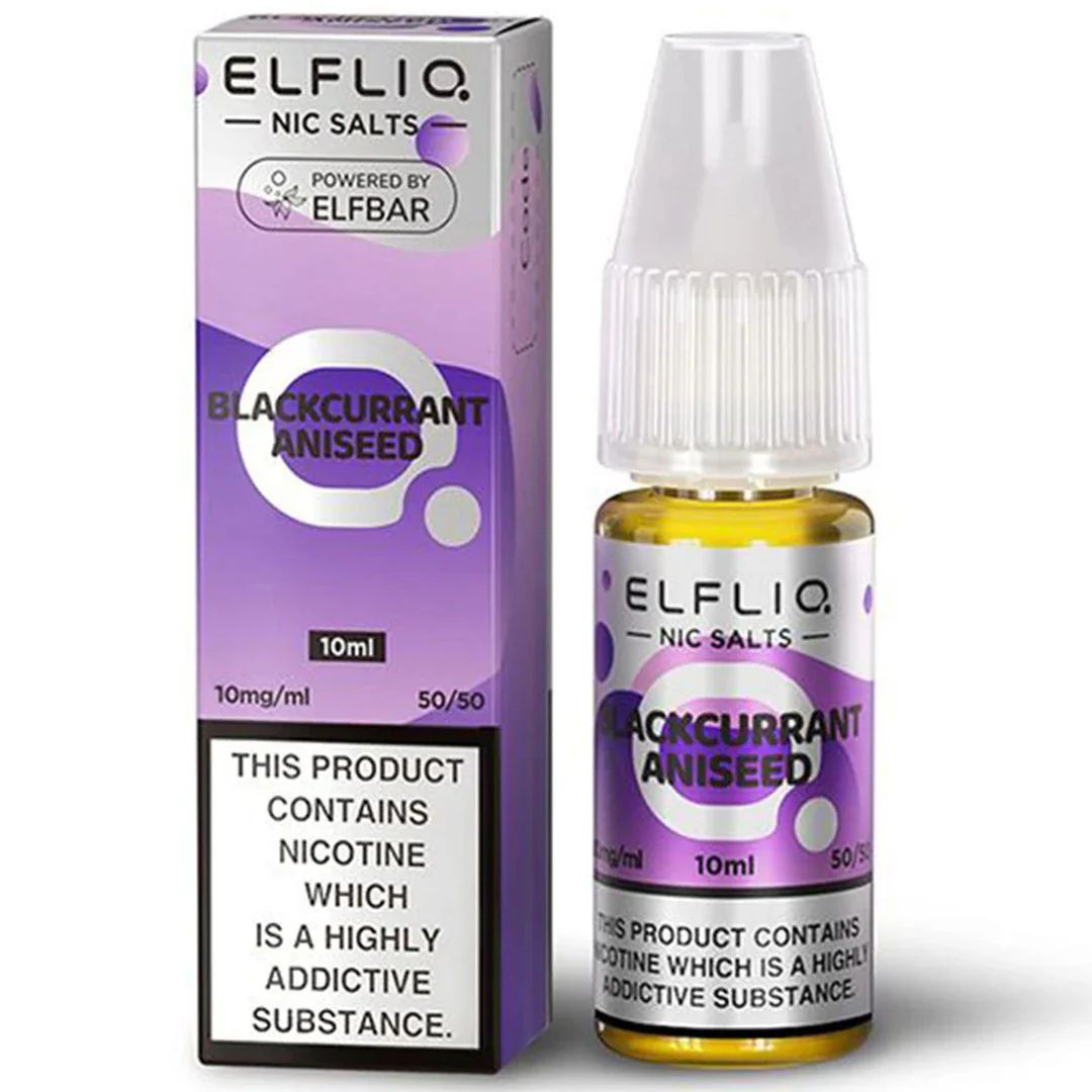 ELFLIQ Blackcurrant Aniseed Nic Salt 10ml