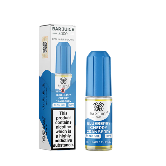 Bar Juice Blueberry Cherry Cranberry Nic Salt 10ml