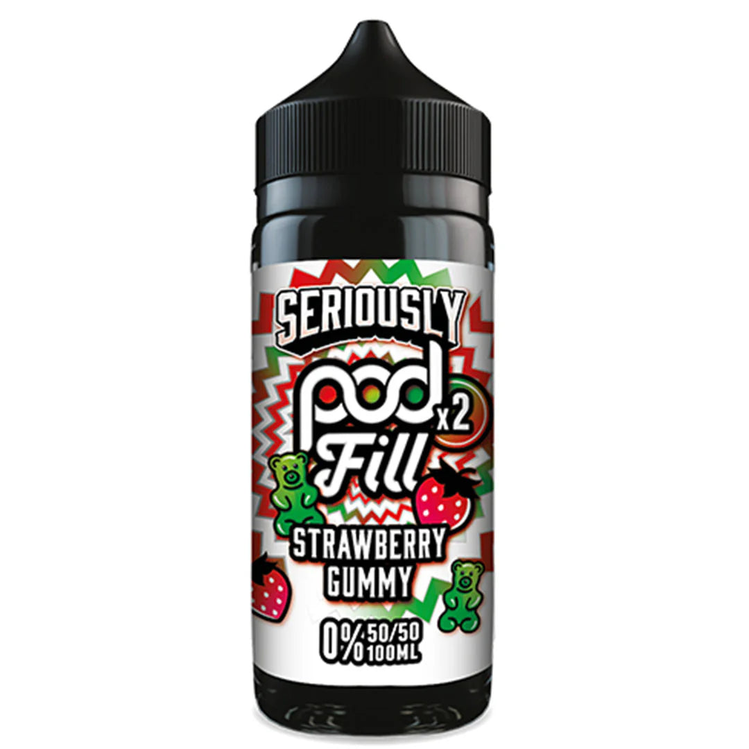 Seriously Pod Fill x2 Strawberry Gummy 100ml Shortfill
