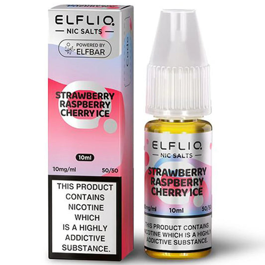 ELFLIQ Strawberry Raspberry Cherry Ice Nic Salt 10ml