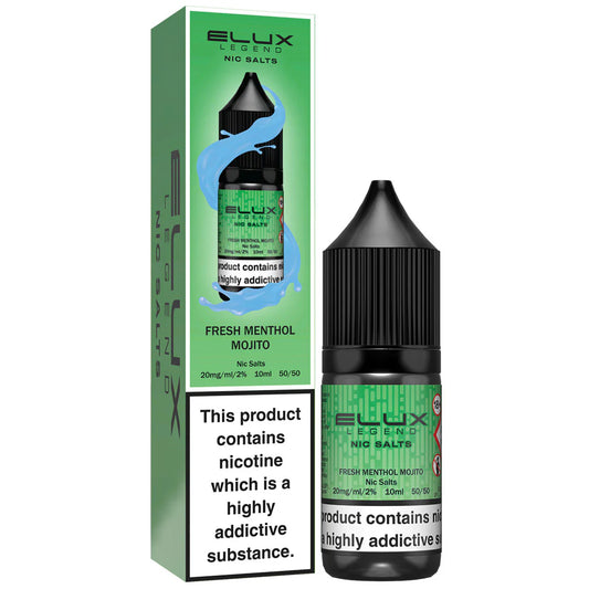 Fresh Menthol Mojito Elux Legend Nic Salt 10ml