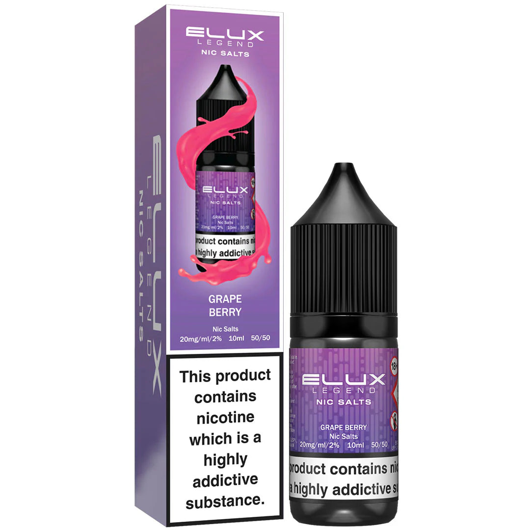 Grape Berry Elux Legend Nic Salt 10ml