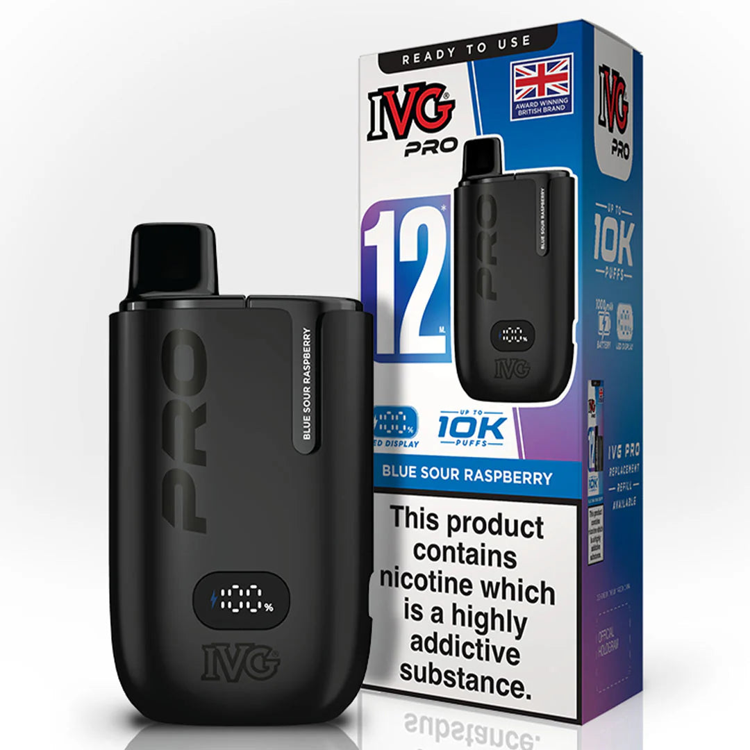 IVG Pro 12 10k Blue Sour Raspberry Prefilled Pod Vape Kit