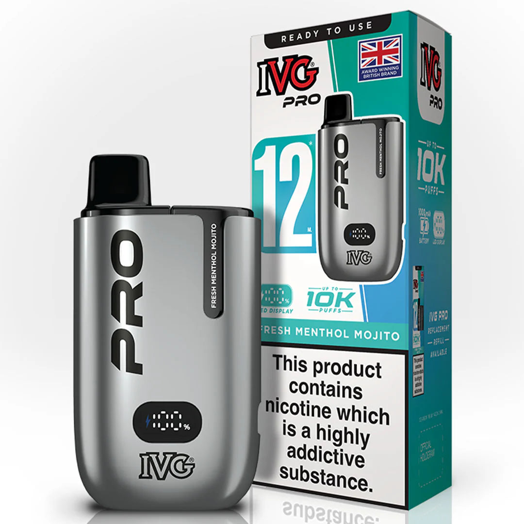 IVG Pro 12 10k Fresh Menthol Mojito Prefilled Pod Vape Kit