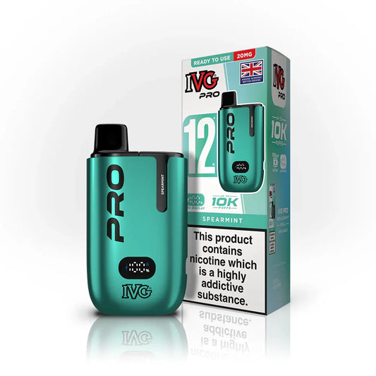 IVG Pro 12 10k Spearmint Prefilled Pod Vape Kit