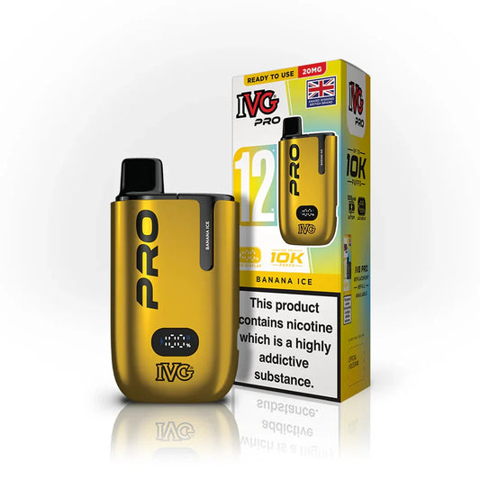 IVG Pro 12 10k Banana Ice Prefilled Pod Vape Kit