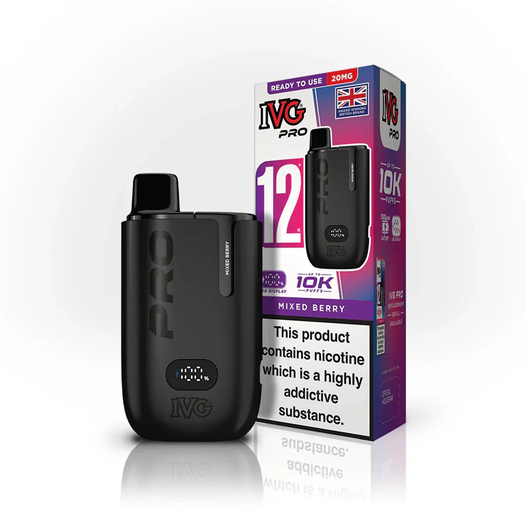 IVG Pro 12 10k Mixed Berry Prefilled Pod Vape Kit