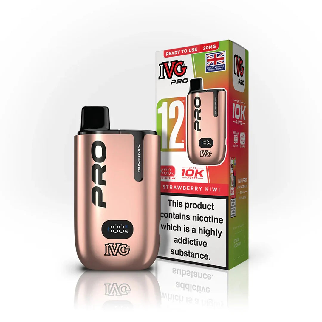 IVG Pro 12 10k Strawberry Kiwi Prefilled Pod Vape Kit