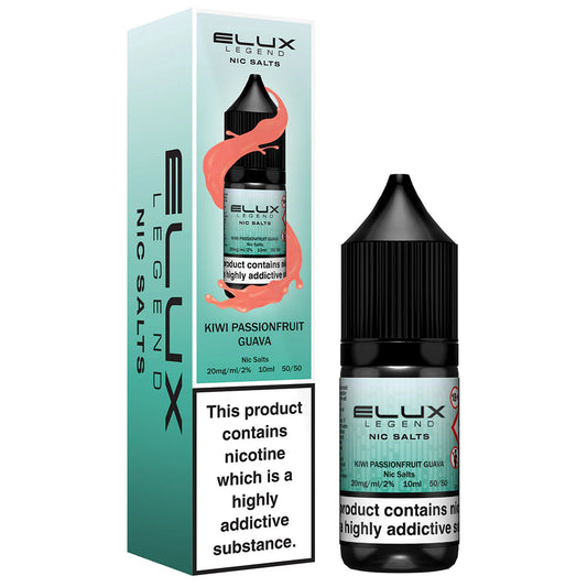Kiwi Passionfruit Guava Elux Legend Nic Salt 10ml