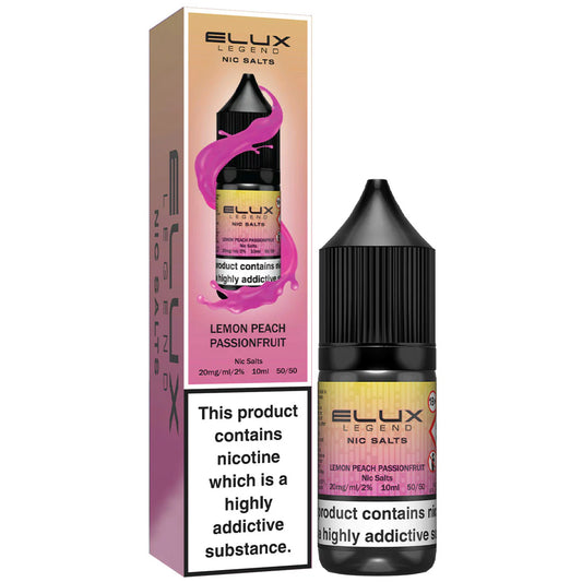 Lemon Peach Passionfruit Elux Legend Nic Salt 10ml