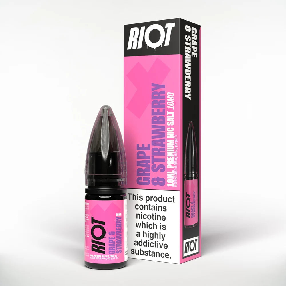 RIOT X Grape Strawberry Nic Salt 10ml