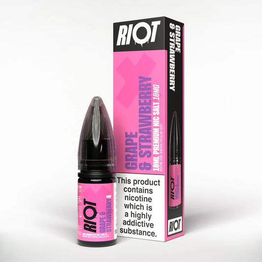 RIOT X Grape Strawberry Nic Salt 10ml