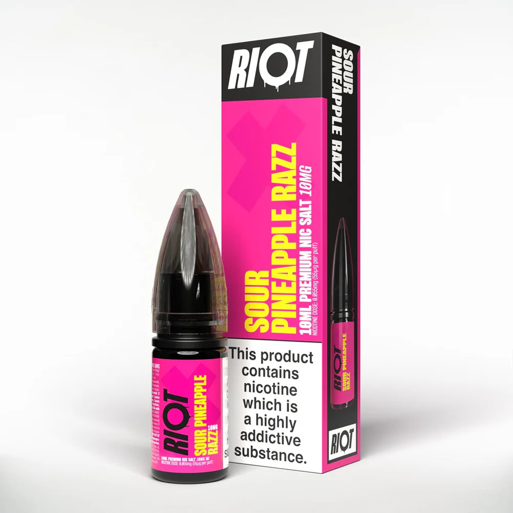 RIOT X Sour Pineapple Razz Nic Salt 10ml