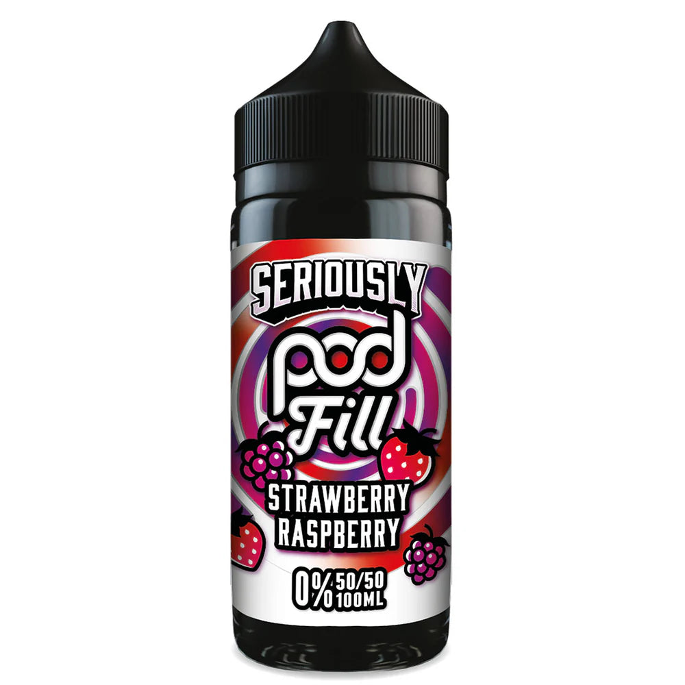 Seriously Pod Fill Strawberry Raspberry 100ml Shorfill