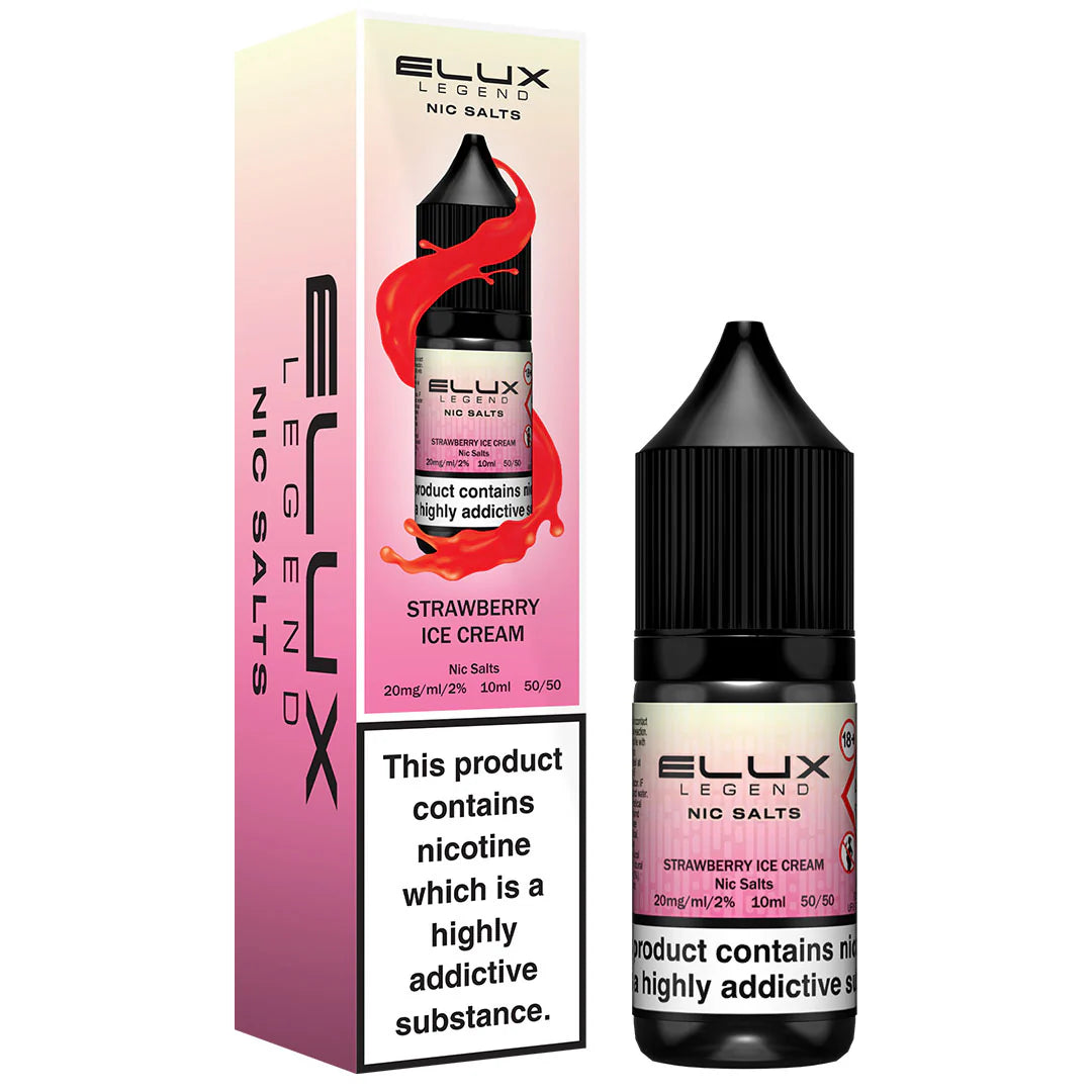 Strawberry Ice Cream Elux Legend Nic Salt 10ml