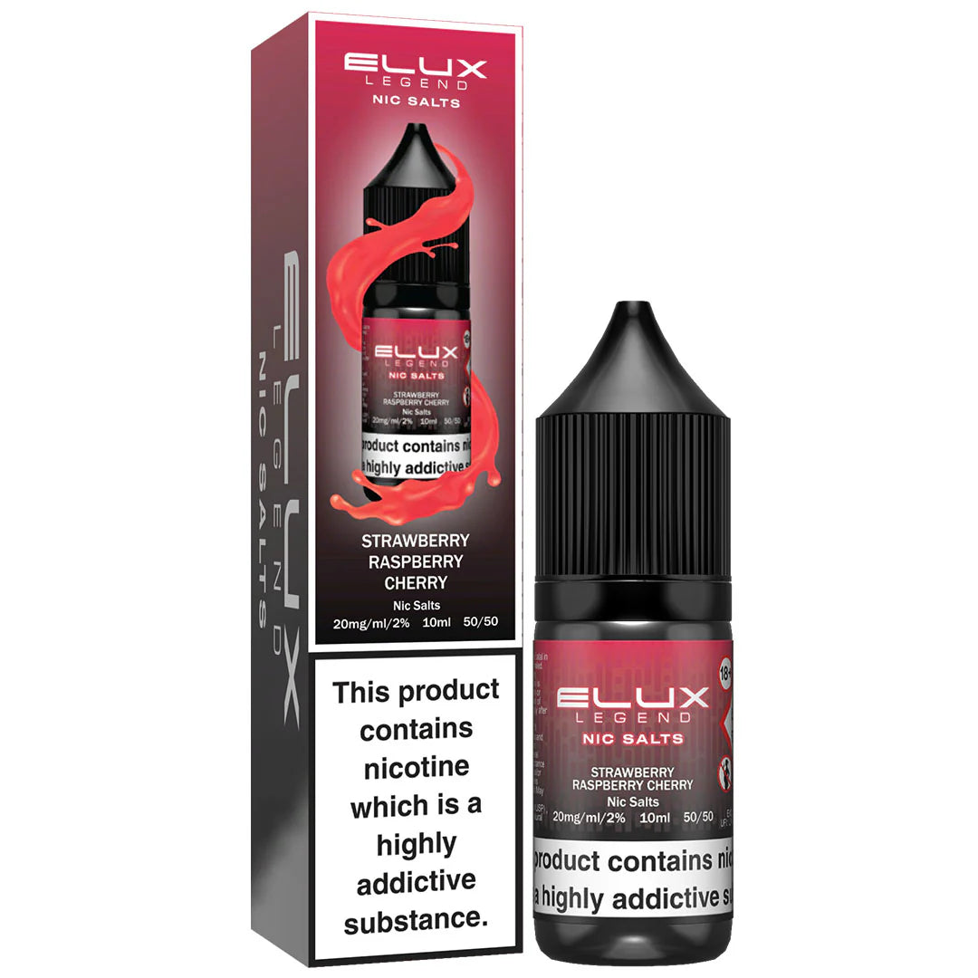 Strawberry Raspberry Cherry Elux Legend Nic Salt 10ml