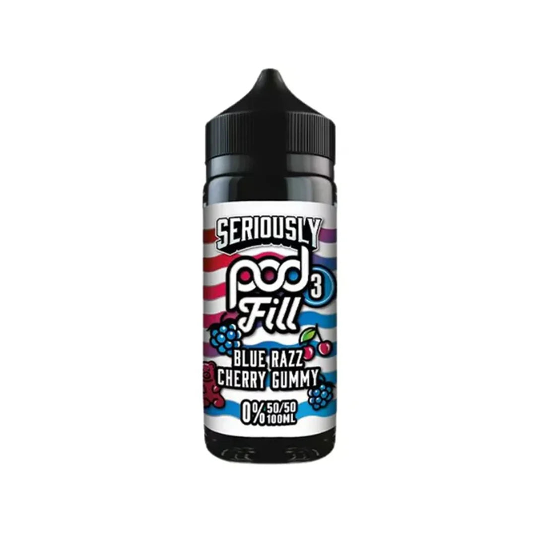 Seriously Pod Fill 3 Blue Razz Cherry Gummy 100ml Shortfill