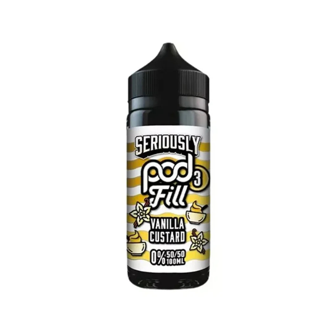 Seriously Pod Fill 3 Vanilla Custard 100ml Shortfill