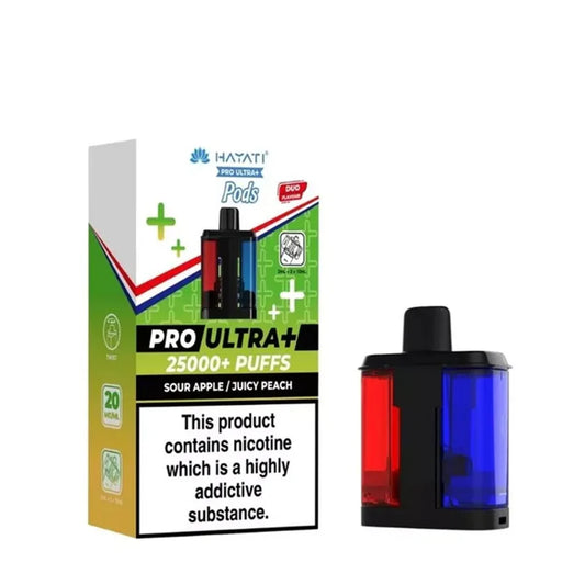 Hayati Pro Ultra Plus Refill Pack Sour Apple + Juicy Peach